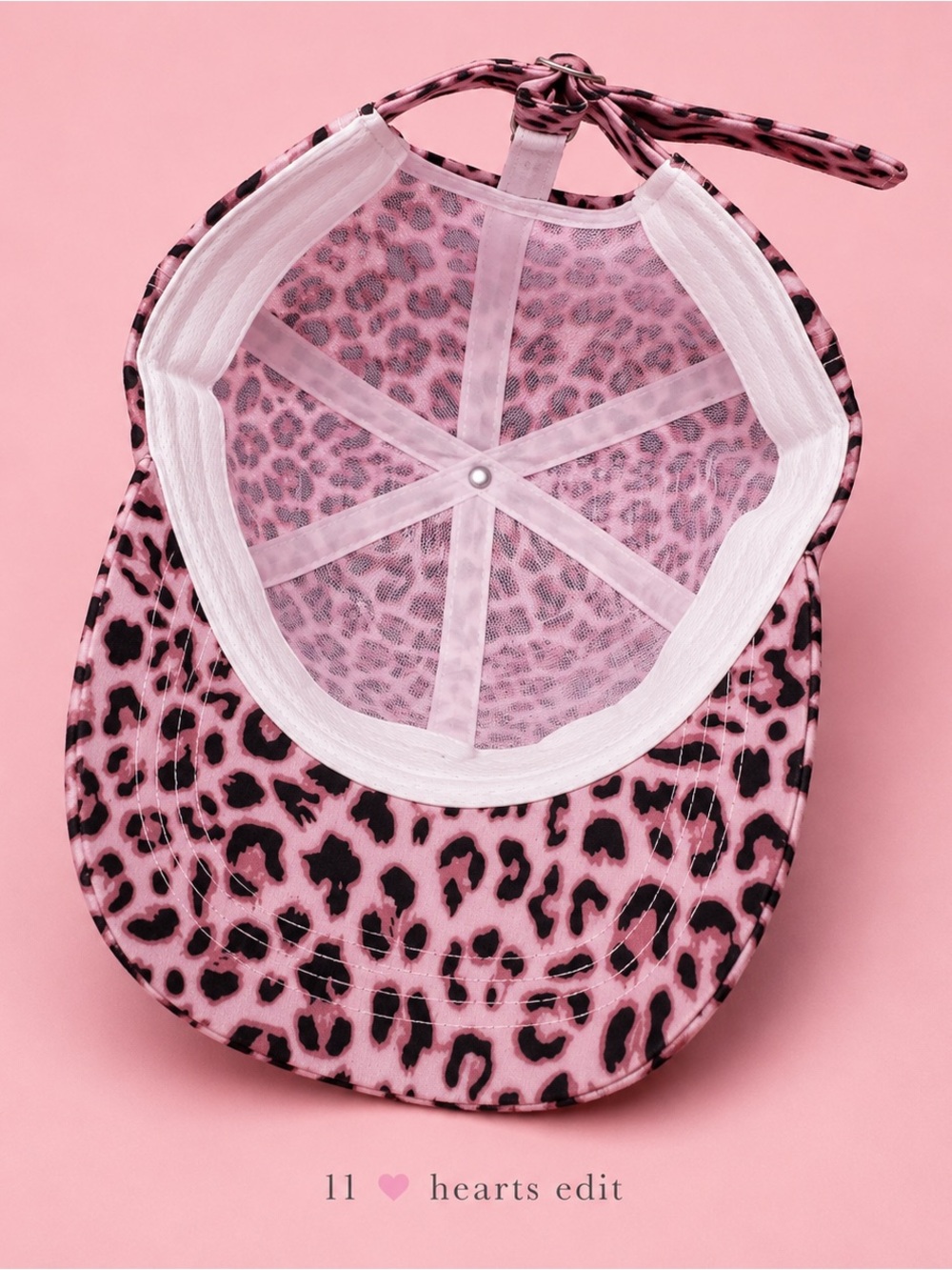 ZENANA Pink Leopard Print Adjustable Baseball Cap Animal Print Hat New - Picture 4 of 6